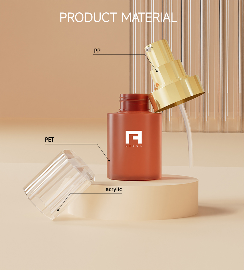 plastic red hair oil cosmetic product packaging custom logo 60 ml N05P54