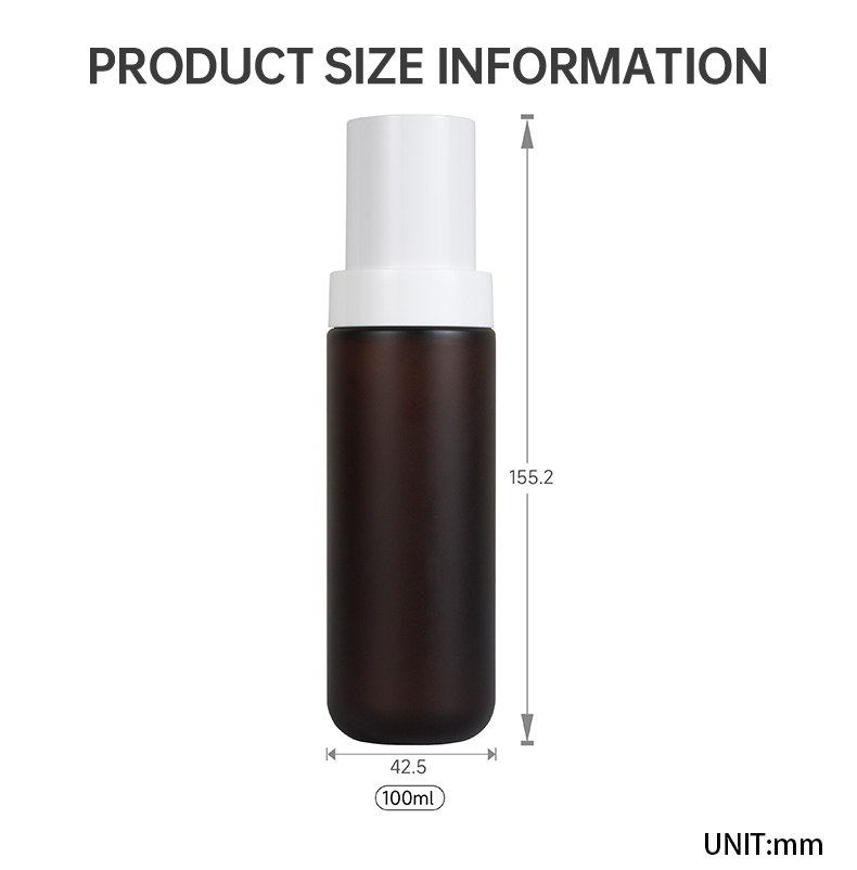 cosmetic skincare packaging unique design brown bottle 100ml N14P65