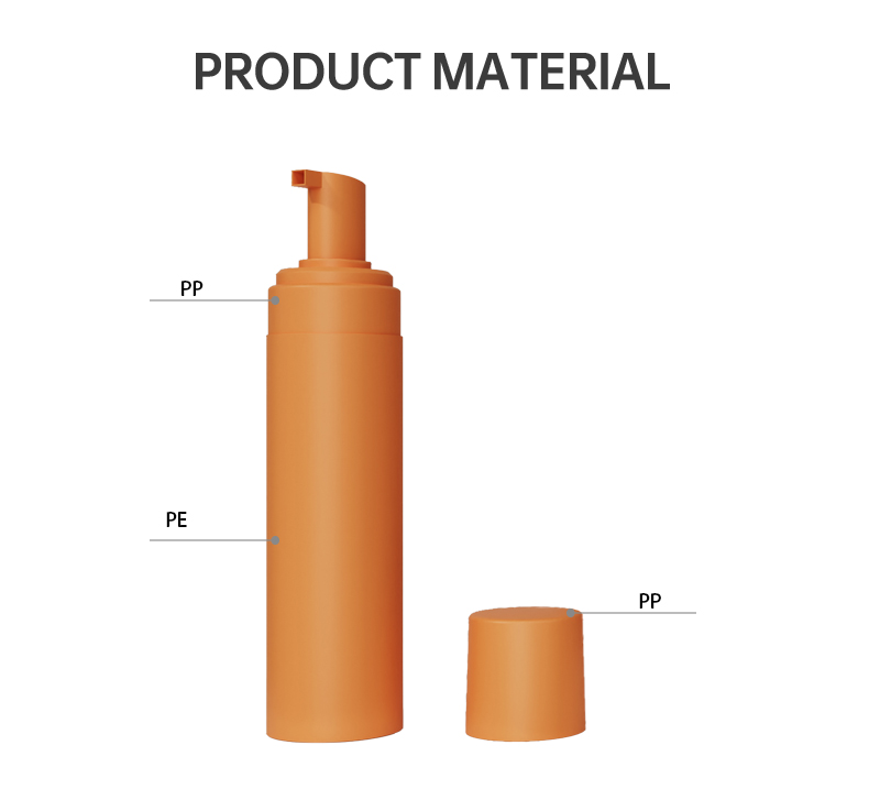 100/130/150/180/200ml HDPE foam bottle for face wash packaging N62P74