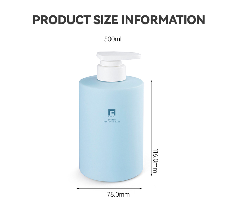 500ml HDPE shampoo bottle N304P78