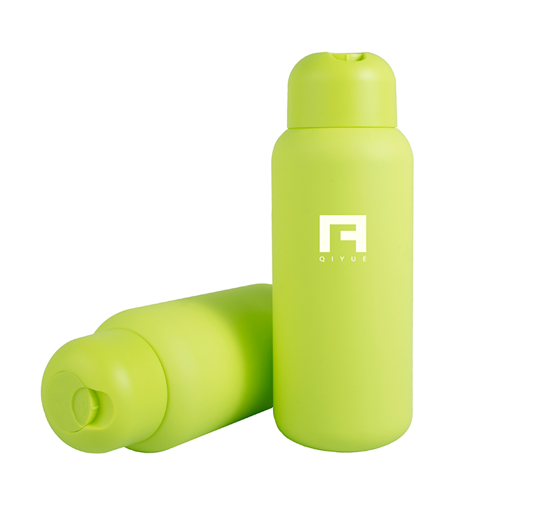 cosmetic lotion green bottle packaging HDPE plastic with cap 80/200/250/300/350ml N372C115